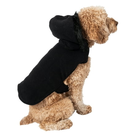 Justice Pet Reversible Puffer Jacket, Black, XS