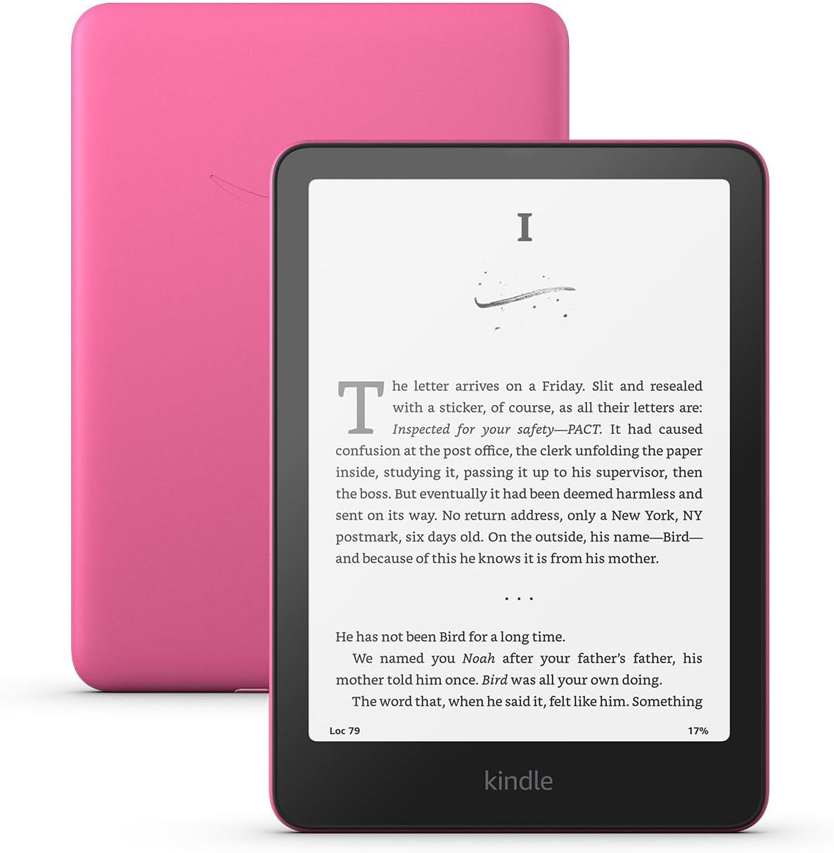 Amazon Kindle Paperwhite 16GB (newest model) – 20% faster, with new 7" glare-free display and weeks of battery life – Without lockscreen ads – Raspberry