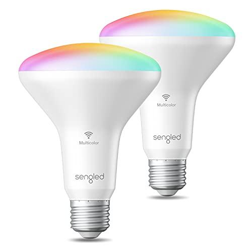 2-Pack Sengled Smart BR30 Multicolor LED Bulbs Amazon