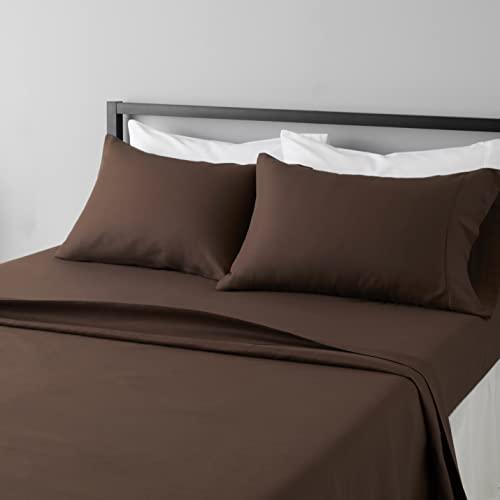 4-Piece Amazon Basics Microfiber Bed Sheet Set (King) Amazon