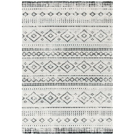 SAFAVIEH Montage Elijah Geometric Indoor/Outdoor Area Rug, Grey/Ivory, 8' x 10'