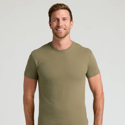 True Classic Men's Contemporary Fit Short Sleeve T-Shirt - Olive Green S