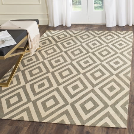 SAFAVIEH Cedar Brook Ingram Geometric Area Rug, Ivory/Gray, 2'3" x 3'9"
