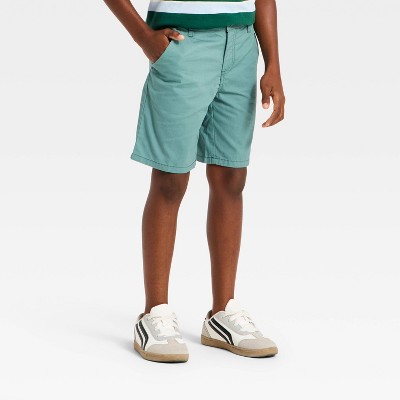 Boys' 'At the Knee' Flat Front Shorts - Cat & Jack™ Light Green 5