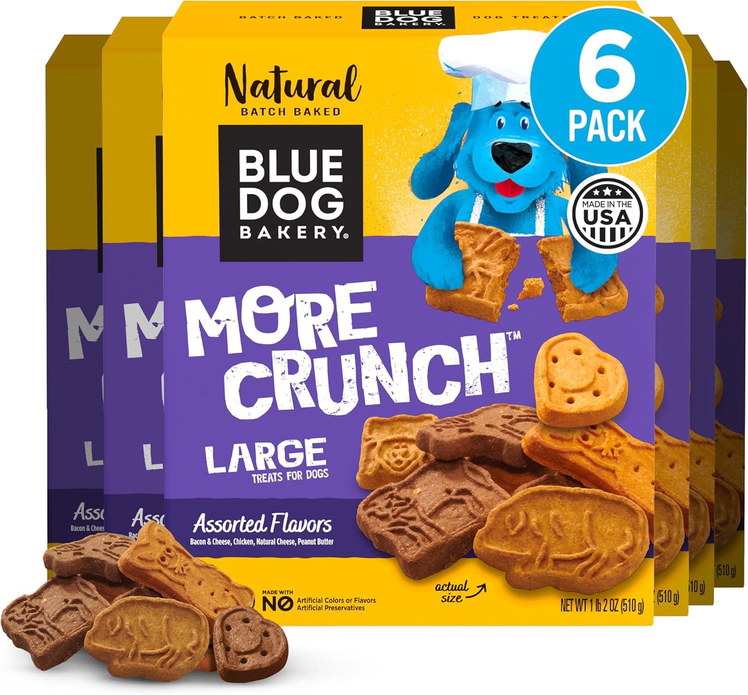 6-Pack 18oz Blue Dog Bakery More Crunch Large Dog Treats Amazon