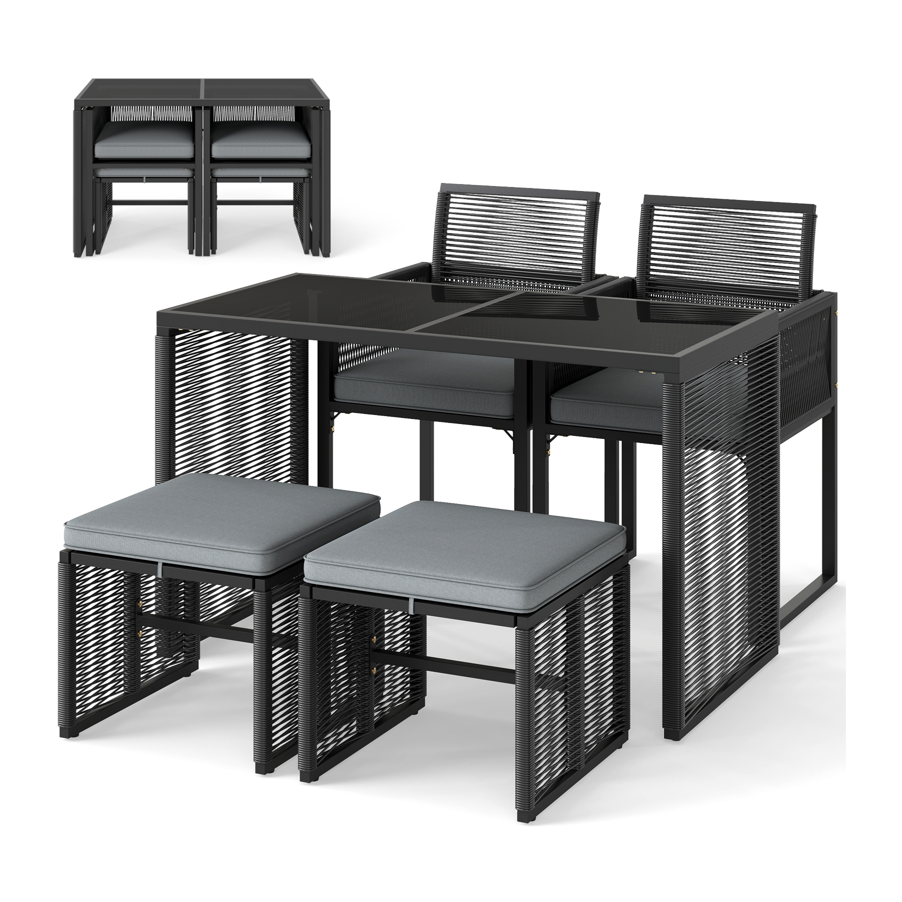 5pc Patio Conversation Set $240