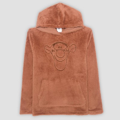 Women's Winnie the Pooh Eeyore Cozy Hooded Sweatshirt - Brown L