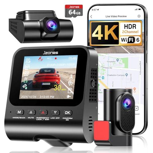 Jzones 2-Channel 4K Front and 1080p Rear Dash Cam Sellout.woot!