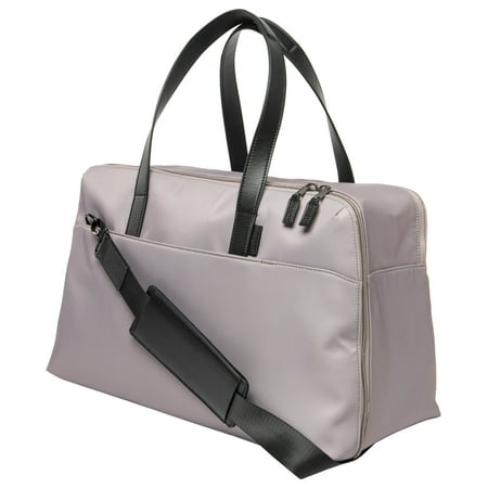 Protege 18" Carry on Adjustable Strap Weekender Duffel with Luggage Pass Through, Taupe