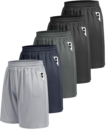 5-Pack BOOJO Athletic Gym Men's Shorts Amazon