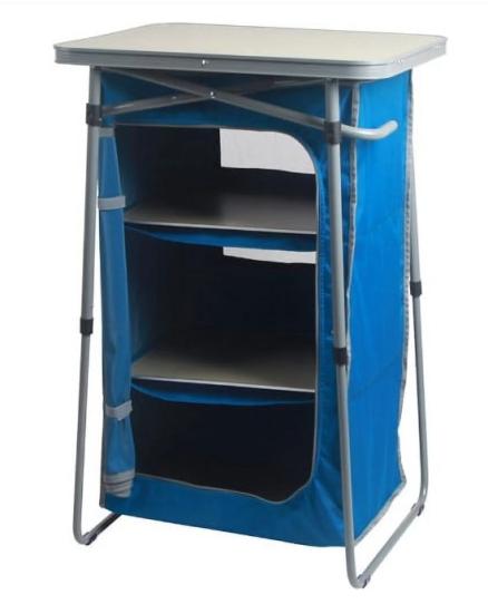 Ozark Trail 3-Shelf Collapsible Cabinet w/ Table Top Walmart