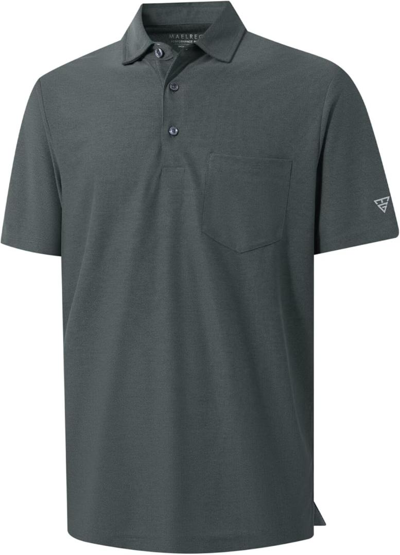 M MAELREG Men's Moisture Wicking Golf Polo Shirt Amazon
