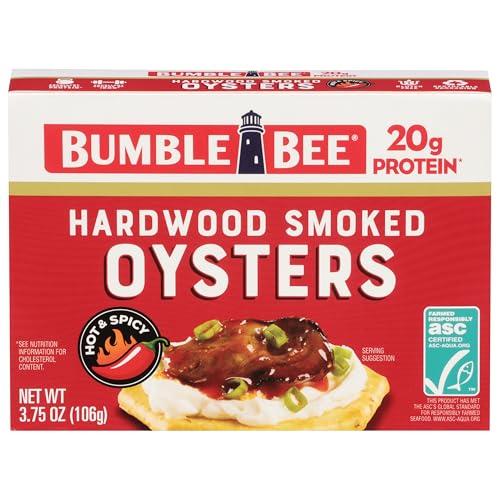 3.75oz Bumble Bee Hot & Spicy Hardwood Smoked Oysters Amazon
