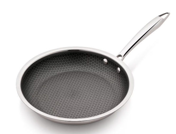 Mainstays 8" Tri-Ply Stainless Steel Hybrid Non-Stick Fry Pan Walmart