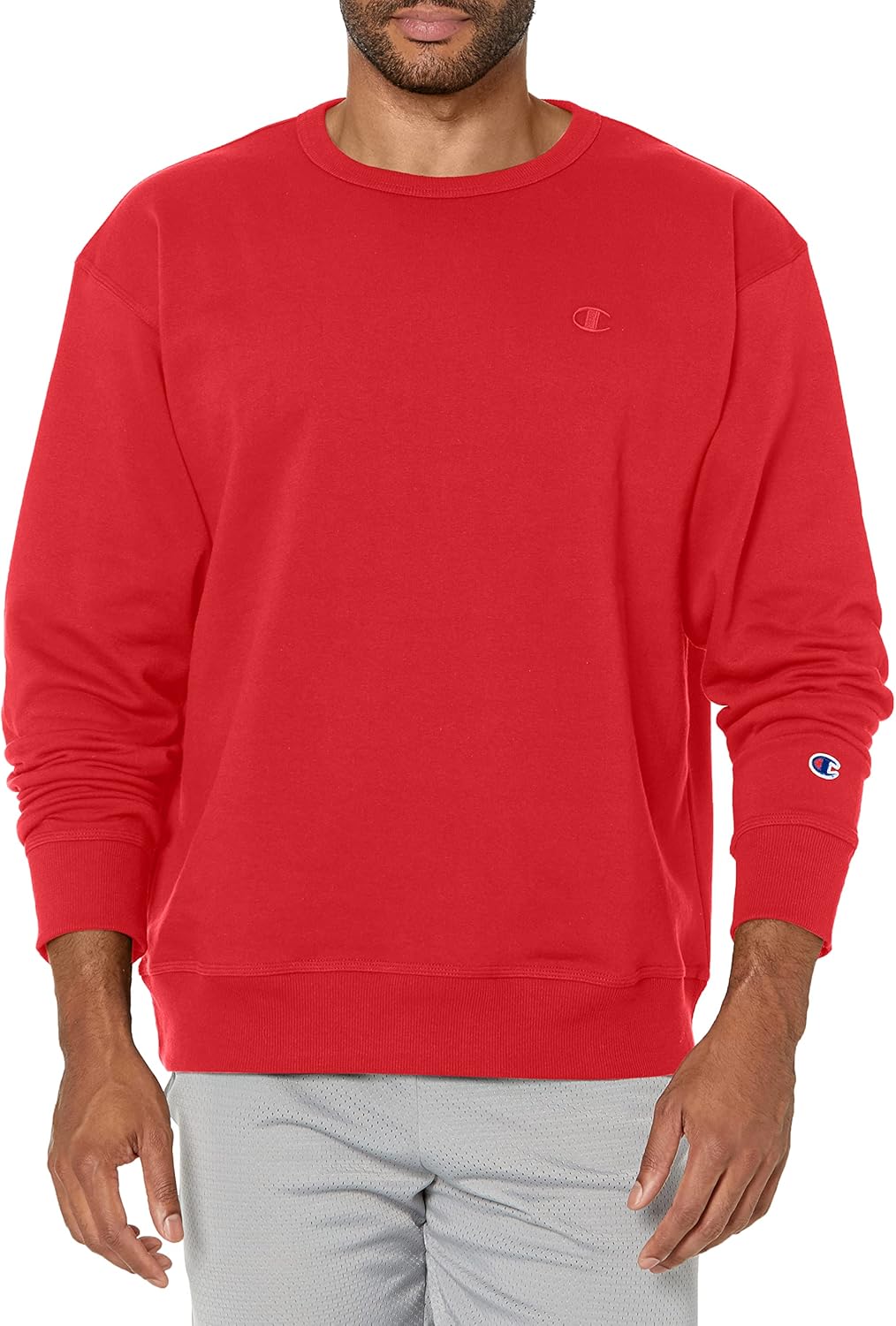 Champion Men's Crewneck, Fleece Sweatshirt, Crewneck Sweatshirts(Reg. or Big & Tall)