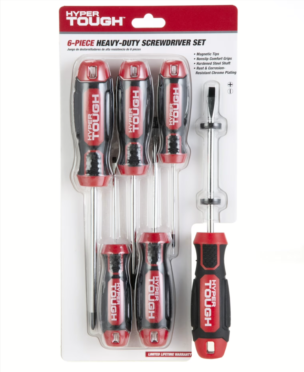 6-Piece Hyper Tough Screwdriver Set Walmart