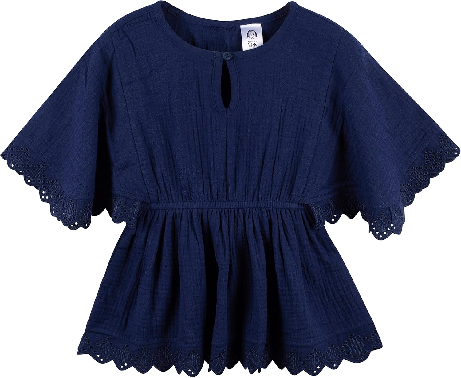 Gerber Baby Girls Toddler Kaftan Swimwear Cover Up, Navy, 0-3 Months US