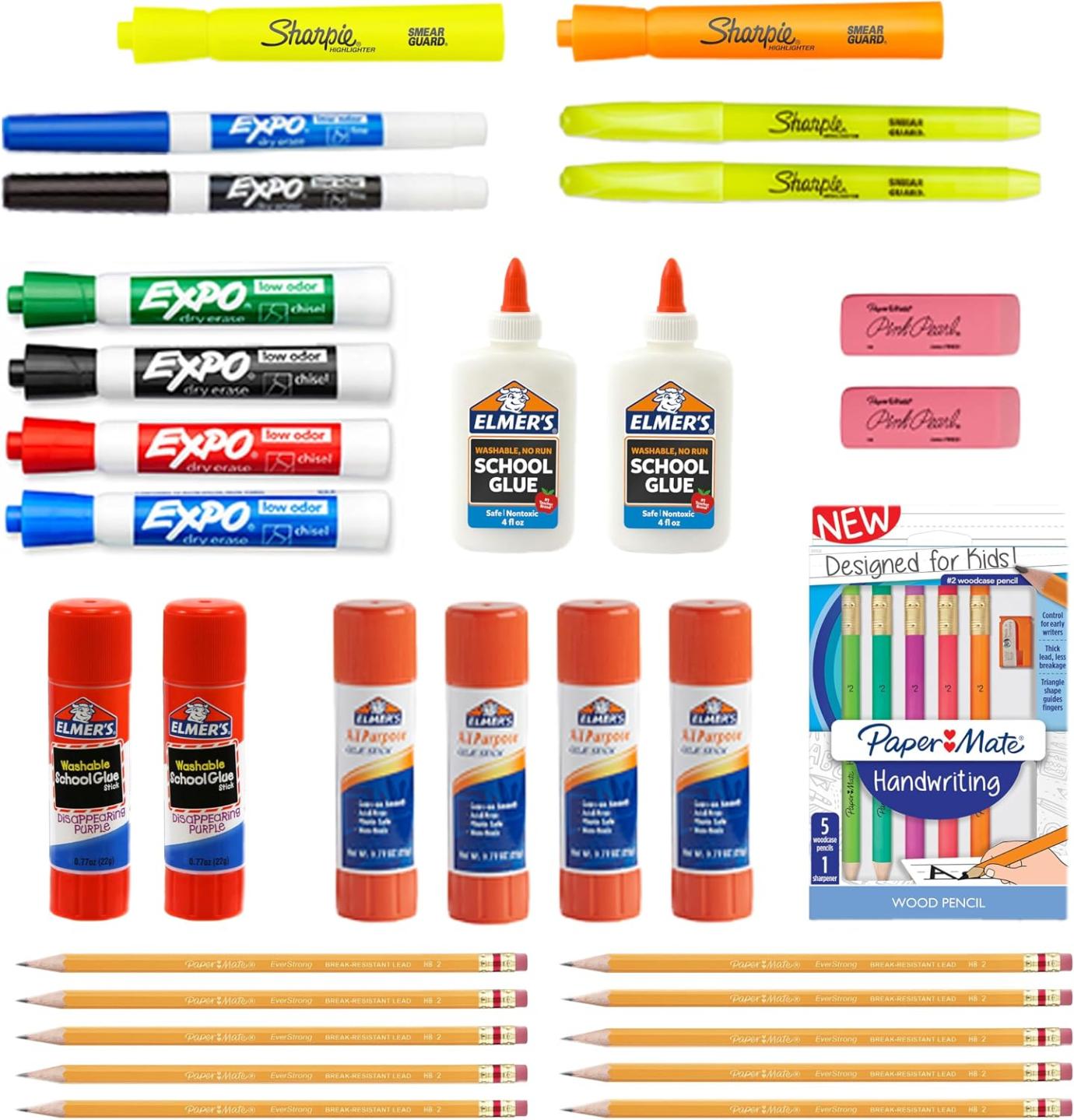 31-Piece Sharpie School Supplies Variety Pack Amazon