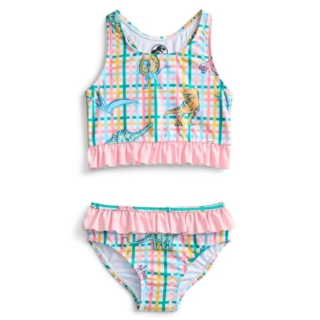 Character Toddler Girl Ruffle Tankini Swimsuit, 2-Piece, Sizes 12M-5T