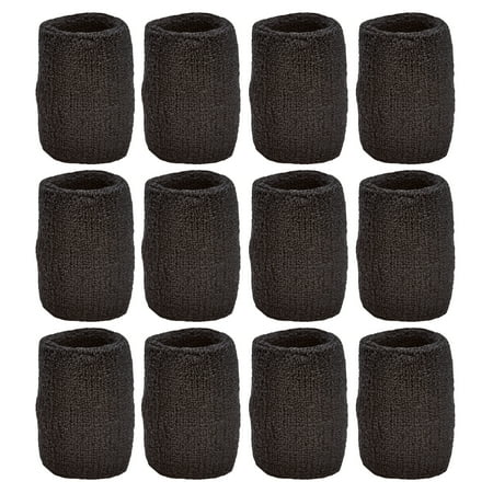 Unique Sports Wristbands / Sweatbands Pack of 12 (6 pair)