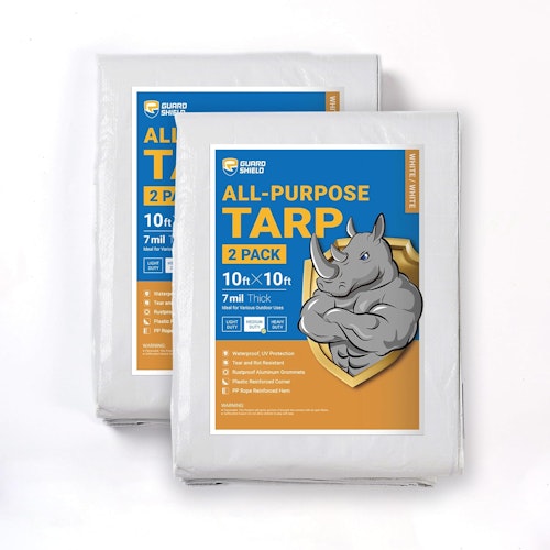 Guard Shield 10x10-Foot Waterproof Tarp 2-Pack