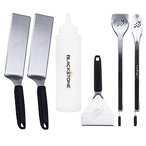 6-pc BLACKSTONE 5464 BBQ Utensils Griddle Tool Kit $26.25
