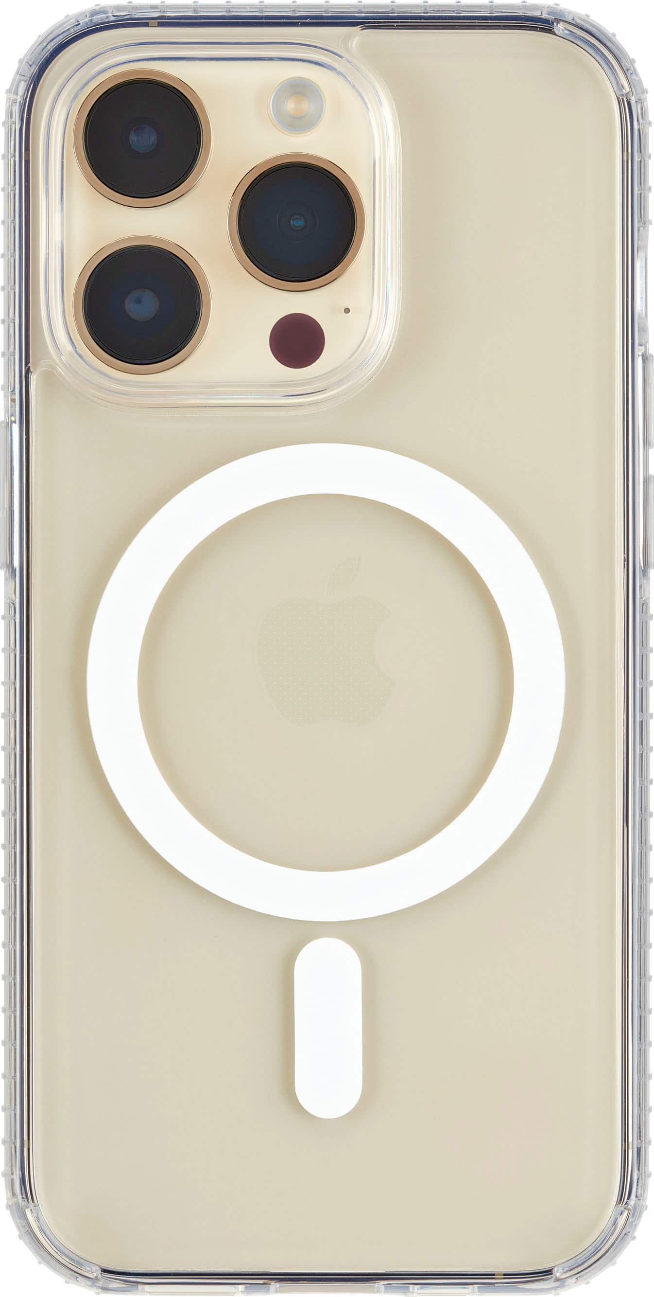 Insignia™ - Hard-Shell Case with MagSafe for iPhone 14 Pro Max - Clear