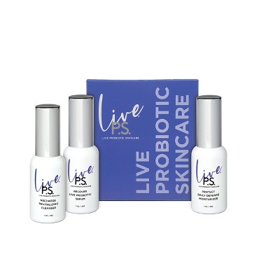 Live Probiotic Skincare Set - 3ct: Brightening, Anti-Aging, Anti-Acne, For Sensitive Skin
