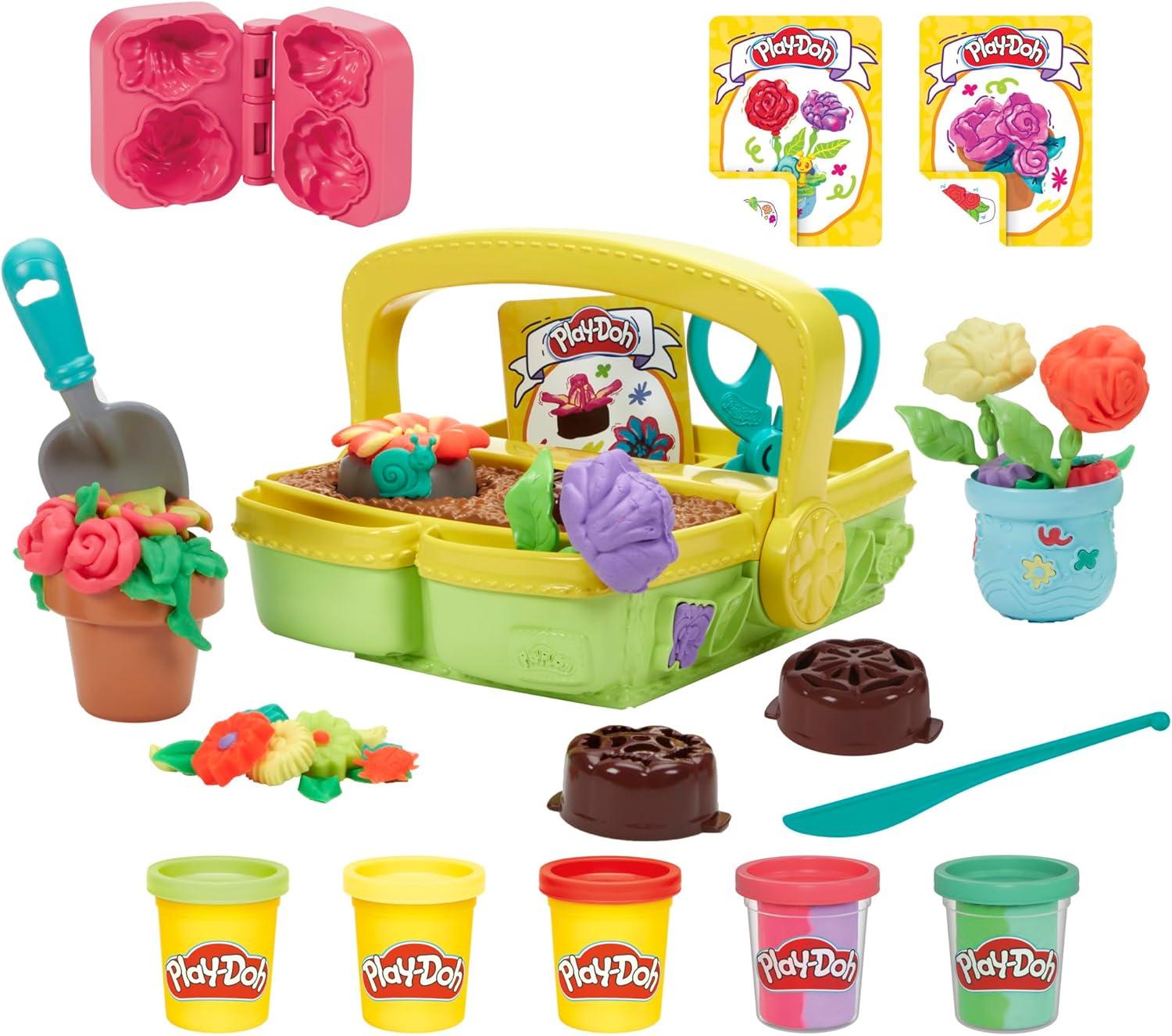 Play-Doh Blooming Flower Garden Toy Playset Amazon