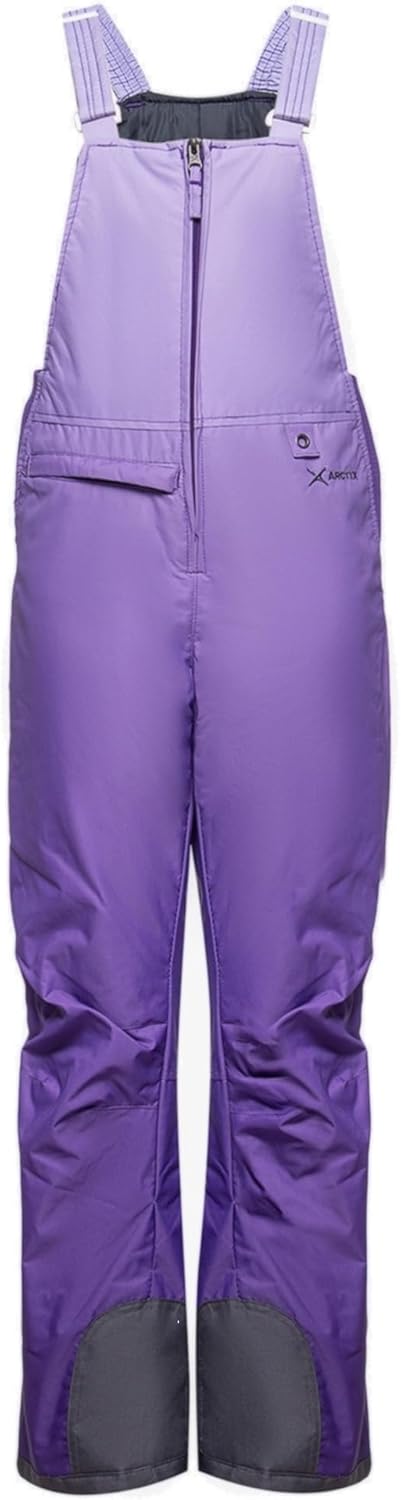 Arctix Kids Insulated Snow Bib Overalls, Purple Ombre, X-Large