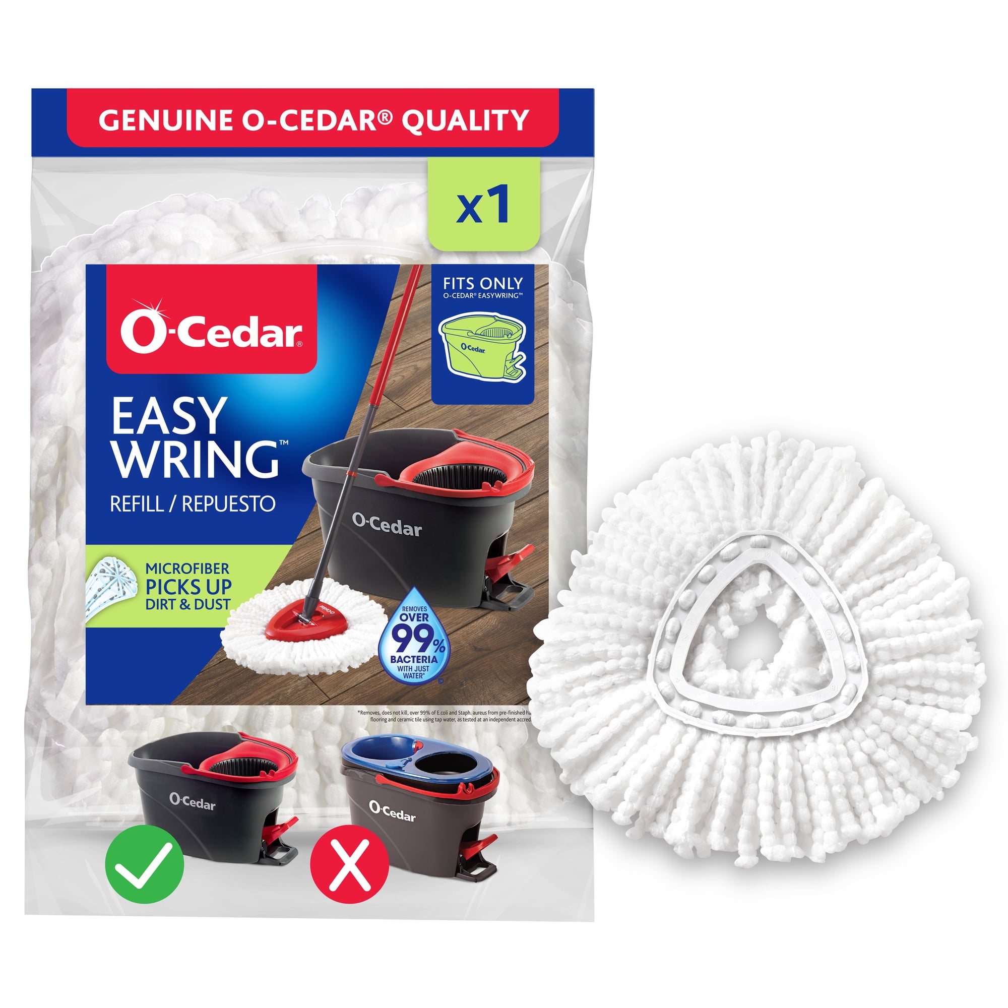 O-Cedar EasyWring™ Machine Washable Microfiber Spin Mop Head Replacement