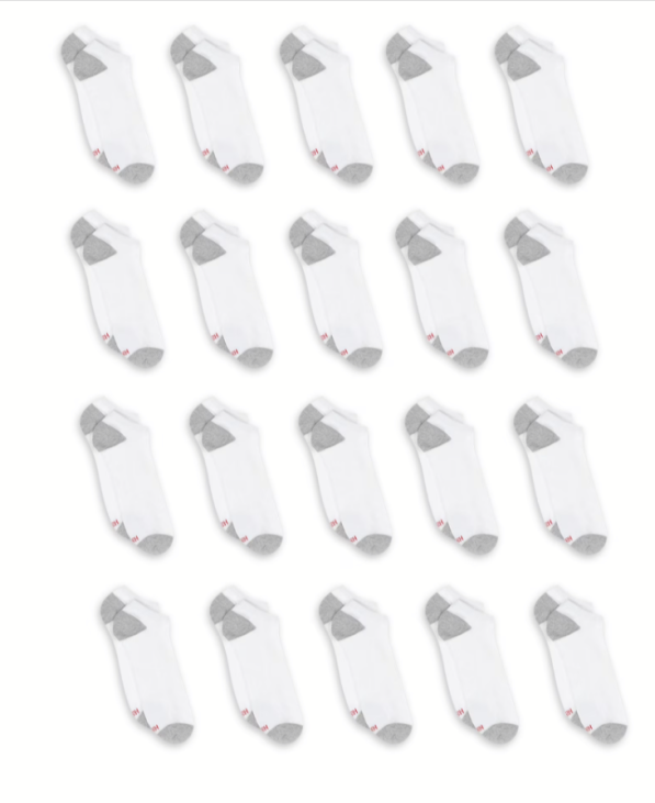 20 Pairs of Hanes Super Value Men's Socks Walmart