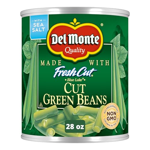 Del Monte Fresh Cut Blue Lake Cut Green Beans Canned Vegetables, 28 oz Can