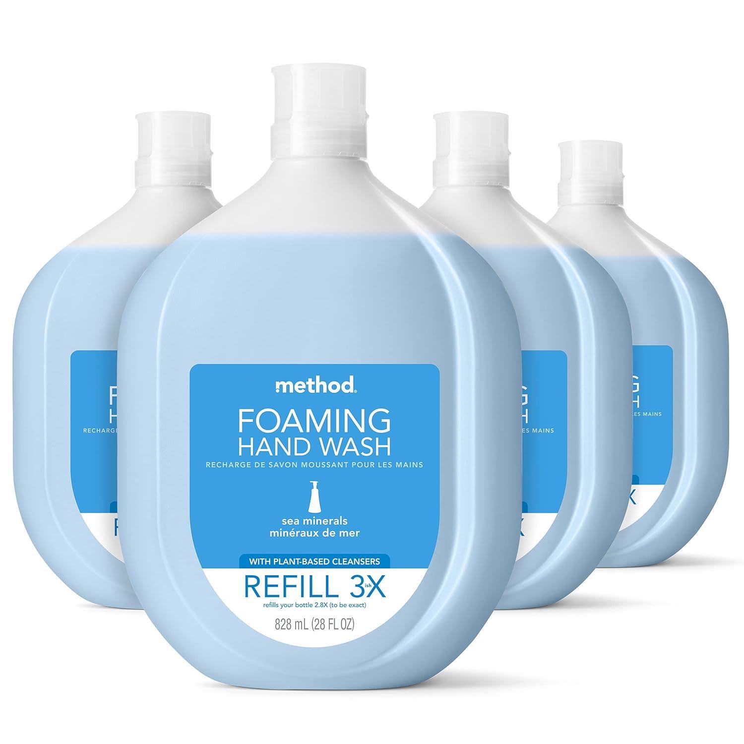 4-Pack 28oz Method Foaming Hand Soap Refill Amazon