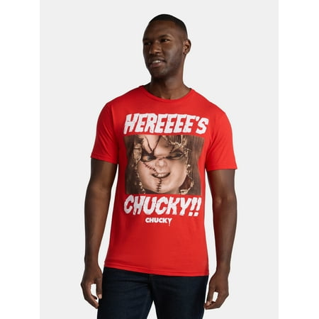 Chucky, Men's & Big Men's Halloween Graphic Tee, Sizes XS-3XL
