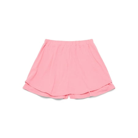Wonder Nation Little Girls Ruffle Scooter Skirt, Sizes 4-10