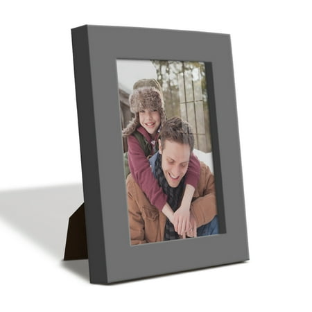 Modern Real Wood 3.5x5 inch Picture Frame in Gray
