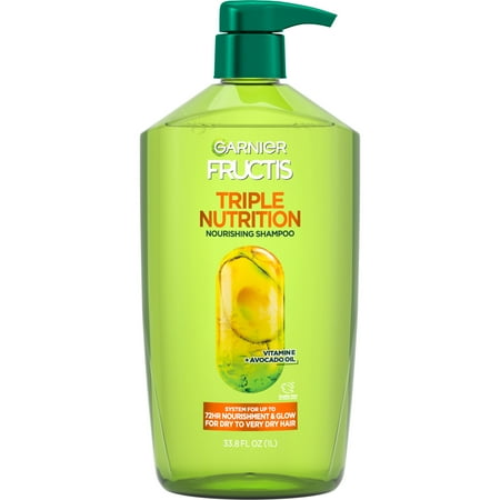 Garnier Fructis Triple Nutrition Nourishing Shampoo with Vitamin E, 33.8 fl oz