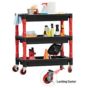 3-Shelf Auto Drive Professional Detailing Cart $29
