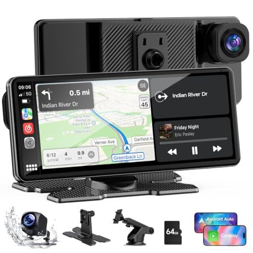 TOGUARDGO 6.86" CarPlay Screen w/ 2.5K Front DashCam, 1080p Rear Amazon