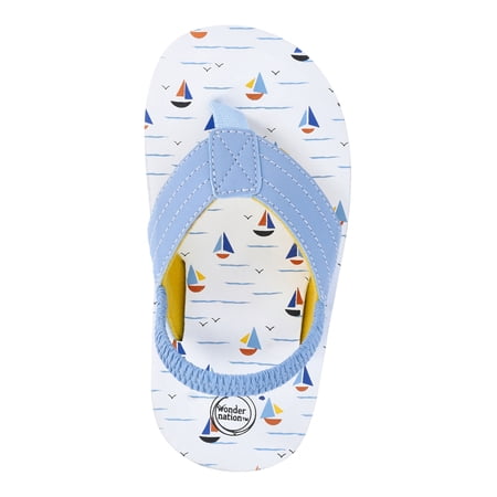 Wonder Nation Toddler Boys Fashion Flip Flops