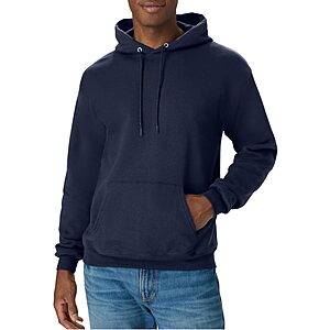Hanes Men's & Women's EcoSmart Fleece Hoodie (Navy) $5.20