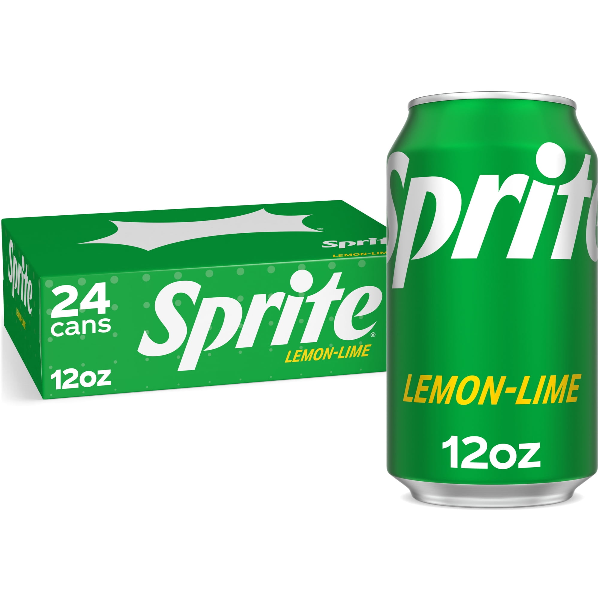 Sprite Lemon-Lime Caffeine Free Soda Pop Cans, 12 fl oz, 24 Pack