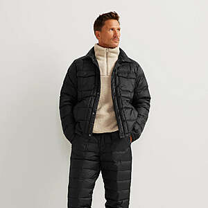 Extra 50% Off Eddie Bauer Clearance: Men's CirrusLite Down Jacket or Shirt Jacket $30 + Free S/H on $30+ Orders