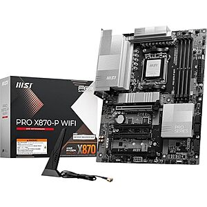 MSI PRO X870-P WIFI V1 ProSeries AM5 ATX Motherboard $160 + Free S&H