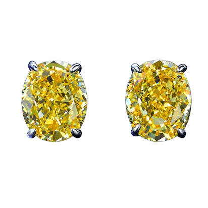 Sterling Silver Yellow Sapphire Studs $12