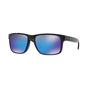 Oakley Men's Holbrook Square Sunglasses (Polished Black/Prizm Sapphire) $82 + Free S&H