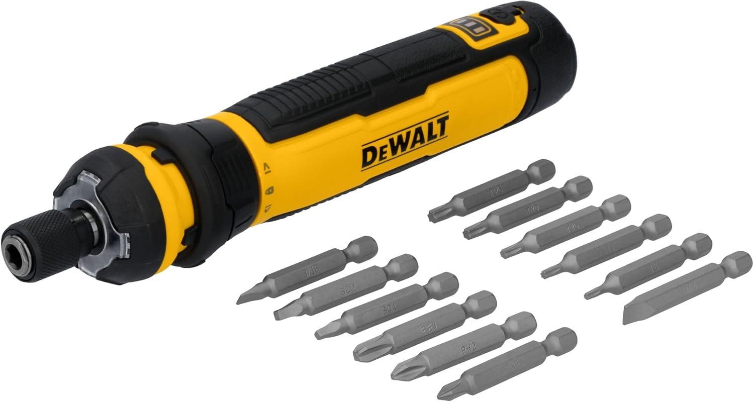 DEWALT 4V USB Rechargeable Cordless Screwdriver w/ 12-Piece Bit Set Amazon