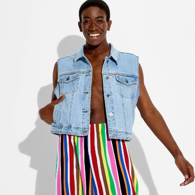 Pride Adult Vest - Light Blue Denim S