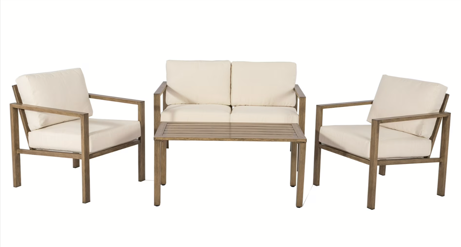 4-Piece Mainstays Dashwood Outdoor Patio Conversation Set Walmart